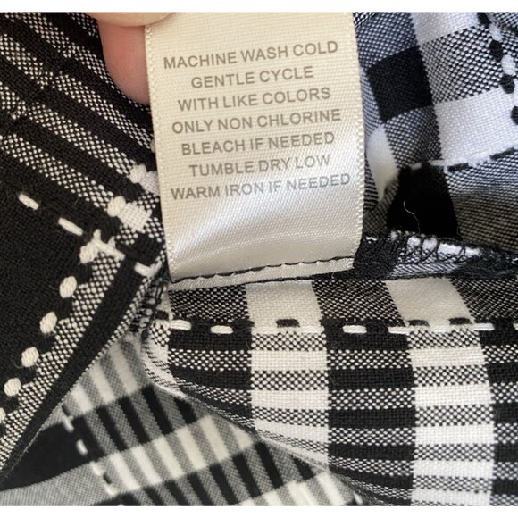 CJ Banks Blazer Jacket 2X Plaid Front Button 3/4 Sleeve Lightweight Stretch - Picture 8 of 9